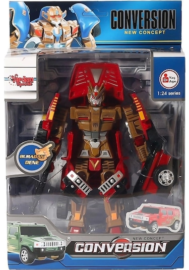 Hw-899-1-2-5 Dönüşebilen Robot Jeep 1:24 -vardem