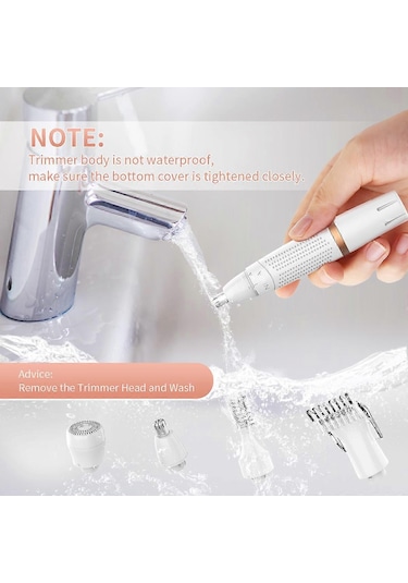 Bayan Saç Kaş Düzeltici Jilet, Özel Bölgeler İçin Yüz Epilatörü, Kadın Bikini Bölgesi İçin Elektrikli Tüy Alma Makinesi