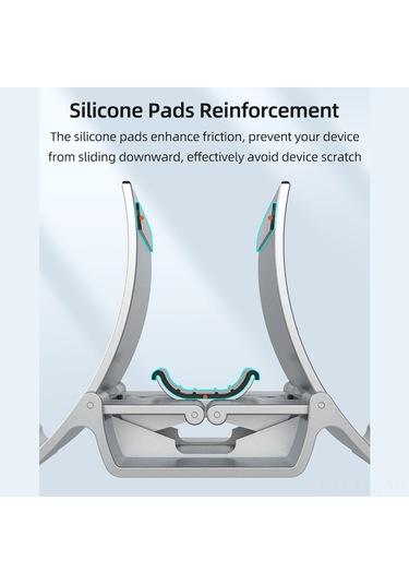 Xindoker Abs Malzeme Dikey Masaüstü Soğutucu Stand - Laptop, Telefon Ve Tablet İçin Evrensel Depolama Ve Destek - Siyah