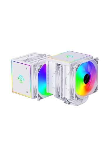 Snowman Mt660 2 12cm Colorful Fan 4pin+6 Bakır Beyaz Cpu Fan