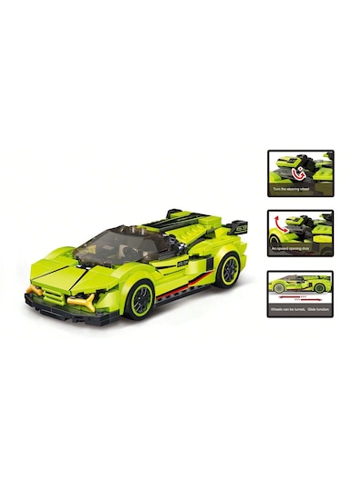 Teknik Lamborghini Revuelto Lego Araba Porsche Lego Araba Yapı Blok Lamborghini Oyuncak Araba