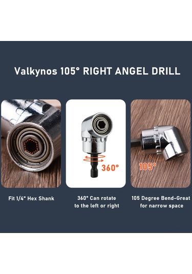 Padalink "6 Renkli Alüminyum Alaşımlı Anahtarlık Matkap Uzatma Çubuğu - 105 Açılı Dönüştürücü İle 2 Set "