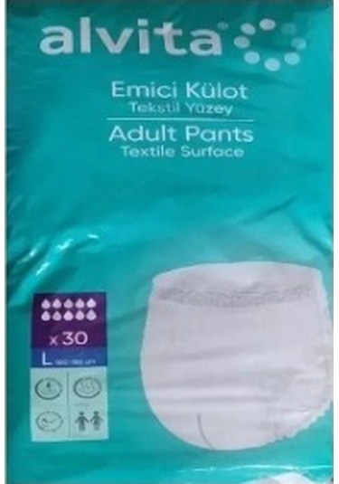 Alvita Emici Külot X Large 30'lu XL