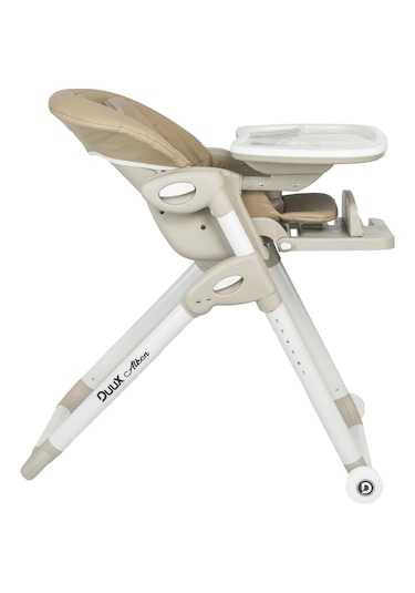 Duux Alkon Yatarlı Portatif Katlanabilen Yükseklik Ayarlı Mama Sandalyesi Gri