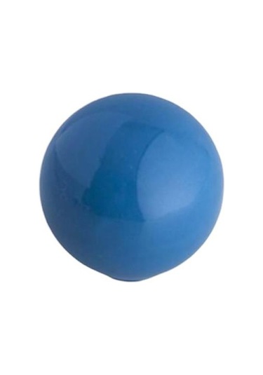 Tomurcuk Porselen Top Düğme Mavi Çocuk Odası Kulp 5 Adet Mavi