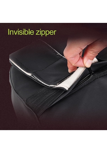 Sones Dört Mevsim Nefes Alabilen Hafızalı Köpük Araba Bel Yastığı Polyester Yastık Siyah