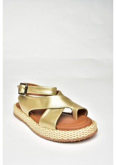 Fox Shoes U973264509 Altın Kadın Sandalet Altın