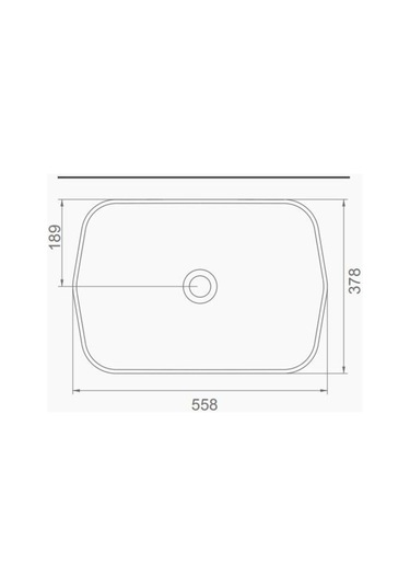 Seramiksan Tezgahüstü Lavabo Mat Antrasit 55 CM