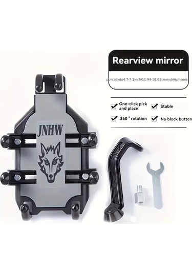 Xuweiwei Oktopus Tutucu Motosiklet Telefon Askısı Siyah Wk 66 Şok Emici Hırsızlığa Karşı Koruma Elektrikli Bisiklet Ve Scooterlar İçin