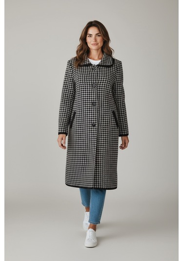 Kadın Önü Düğmelicepli Kalın Triko Hırka Vizon