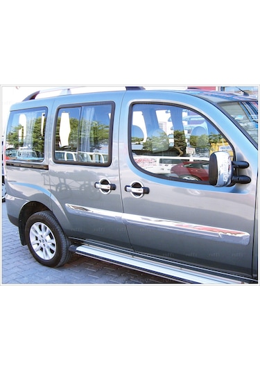 Fiat Doblo Krom Yan Kapı Çıtası Geniş 4 Kapı 2006-2010 P. Çelik