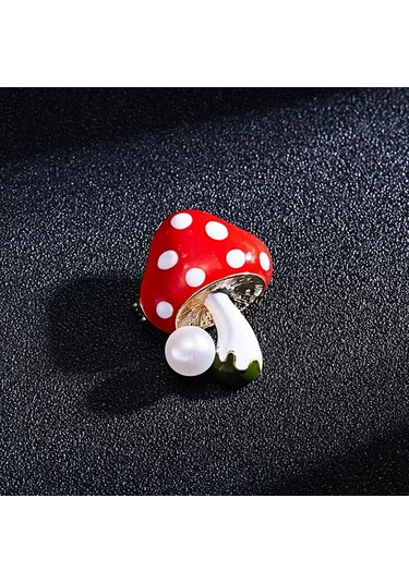 Villovatik Amanita Broş 176966042 Kırmızı