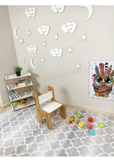 Miracle 3d Sırt Dayamalı Çocuk Sandalyesi Dinazor Figürlü 1668978069 Atlantik Çam