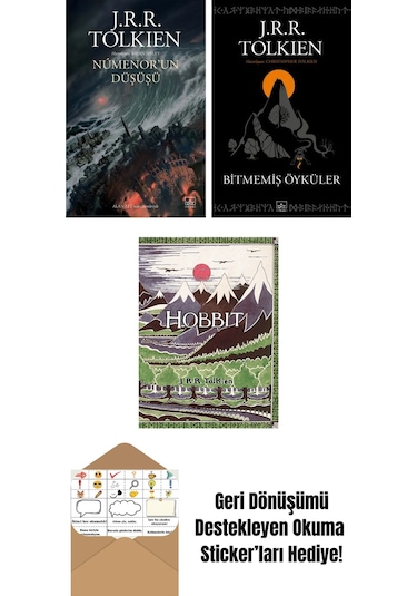 Númenor Un Düşüşü + Bitmemiş Öyküler + Hobbit Özel Ciltli Baskı