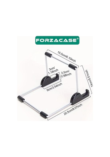 Forzacase Samsung Galaxy Tab A9 Plus Uyumlu Bluetooth Kablosuz Klavye Mouse + Tablet Standı - Fc1088 -