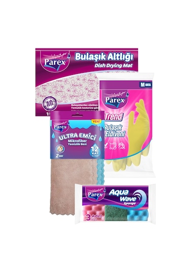 Ultra Emici Bez , Bulaşık Eldiveni, Süngeri Ve Altlığı Paketi Diğer