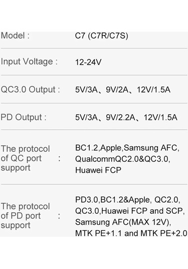 Geeroyoo 38w Hızlı Şarj Çift Portlu Usb-c Araç Şarj Cihazı - Pd 20w & Qc3.0 Uyumlu