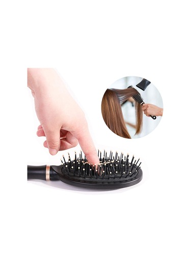 Beautybıgbang Anti-statik Kıvırcık Saç Tarak Ev Erkekler Ve Kadınlar Kuaförlük Tarak Masaj Tarak Kaburga Tarak Sevimli İç Toka Şekli Rulo Tarak