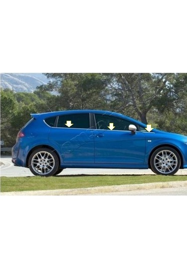 Ebal Otomotiv Seat Leon MK2 Krom Cam Çıtası 6 prç. 2006-2012 P. Çelik