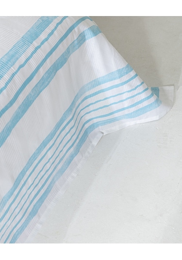 Caresse Çift Kişilik Pamuklu Ecocell Baskılı Pike - Turkuaz 8684427214008 Yeşil