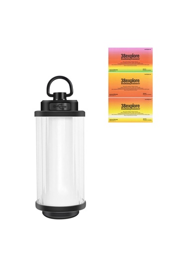 Mufunye Tekli Dış Mekan Lambası, Asılı Taşınabilir Acil Durum Lambası - Siyah Çok Renkli