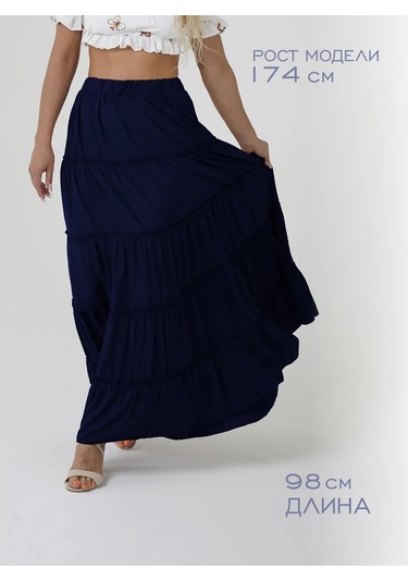 A.punto Tvoj Luk Uzun Maksi Etek 155014579 Mavi