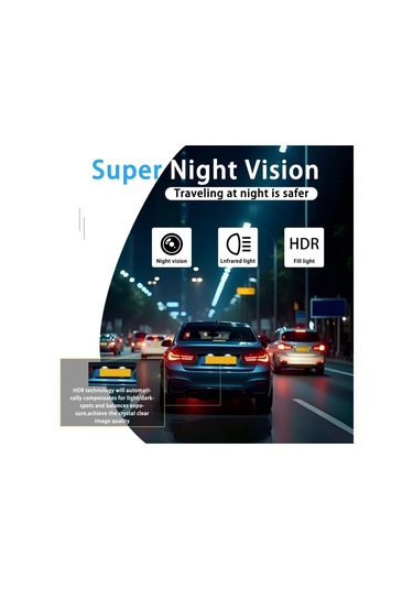 Xuweiwei 3 Kameralı 360 Araç Kamerası Ön 1080p Sol Sağ Arka 480p Hd 3.16 Ips Ekran 170 Geniş Açı Gece Görüşü Park Modu