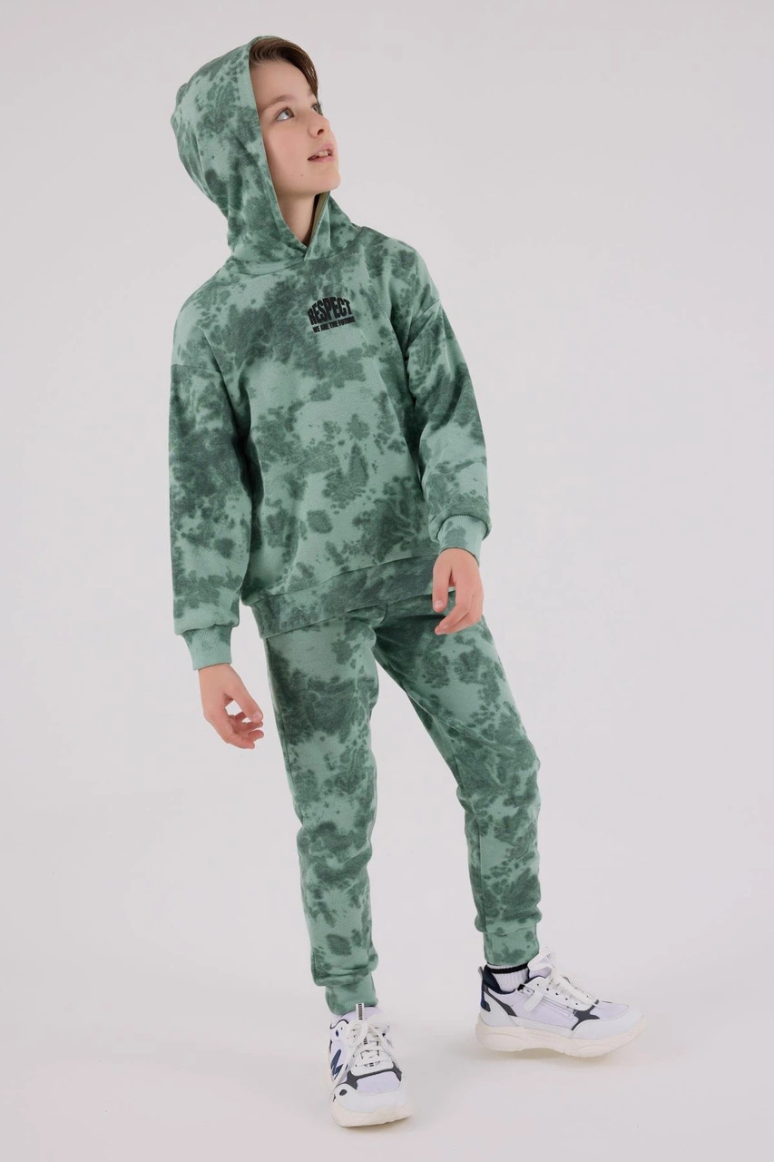 Rolypoly Erkek Çocuk Eşofman Takımı Yeşil-1729 Yeşil