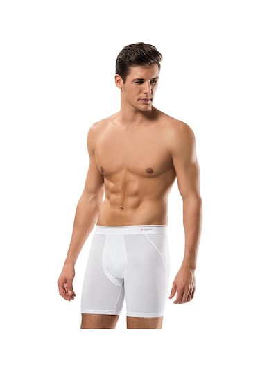 Erdem 1470 Erkek Boxer Pamuk Elastan Uzun Baksır 3'Lü Paket