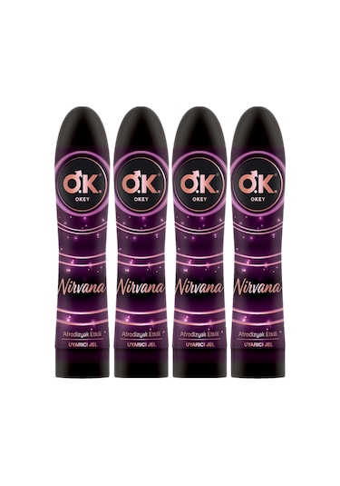 Okey Kayganlaştırıcı Jel 100ml Nirvana 4 Lü Set