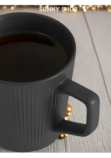 Sunny Home Çay Ve Kahve İçin Seramik Kupa 438750446 Siyah
