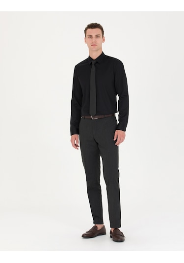 Pierre Cardin Erkek Siyah Basic Gömlek 50277147-vr046 Siyah