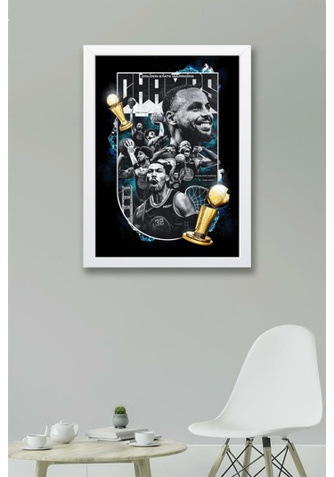 Stephen Curry Çerçeveli Tablo - Golden State Warriors Nba Posteri Tablo