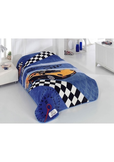 Sarar Gift Tek Kişilik Battaniye-1,90 Kg Ince Battaniye Mevsimlik Mavi