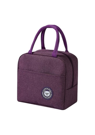 Ankatek Mor 1 Adet Soğutucu Çanta Seyahat Öğle Yemeği Kutusu Çantası Aj Mor Mor