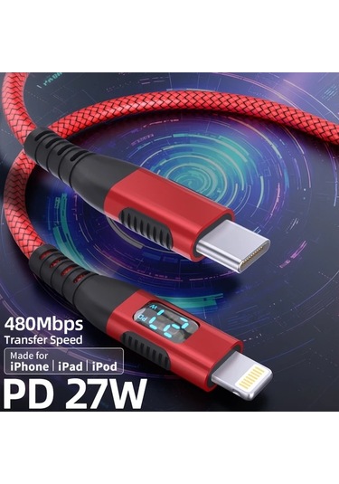 Honeybeeshop 5 Adet İphone Şarj Kablosu Usb C Mfi Nylon Örgülü 2 Metre 5li Set Mavi Mavi Yeşil Yeşil Siyah İphone 14 13 12 11 İpad Uyumlu