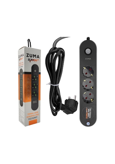 Zp-305 3lü Akım Korumalı Priz 5 Metre Anahtarlı 5