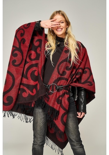 Forum Fashion P001 Salma Desenli Jakarlı Panço