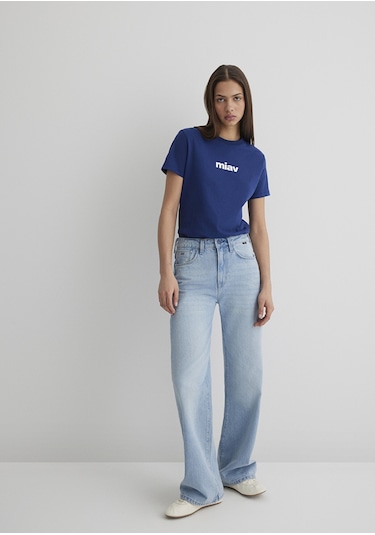 Mavi - Miav Baskılı Lacivert Tişört 1610622-70722 Lacivert