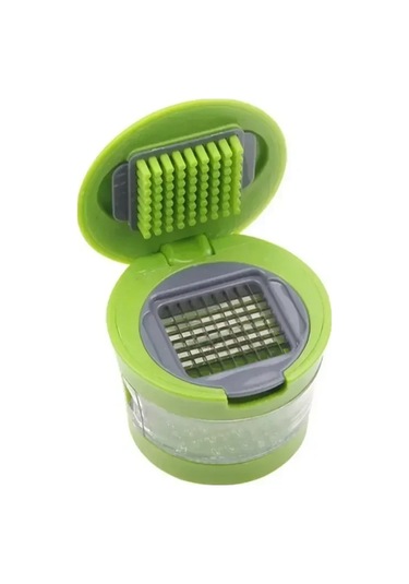 Liangmei 1 Adet Çok Fonksiyonlu Plastik Sarımsak Presi Baskı Yeşil