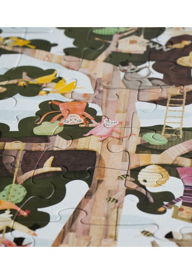 Londji My Tree Çift Taraflı Puzzle Canlı Renkler
