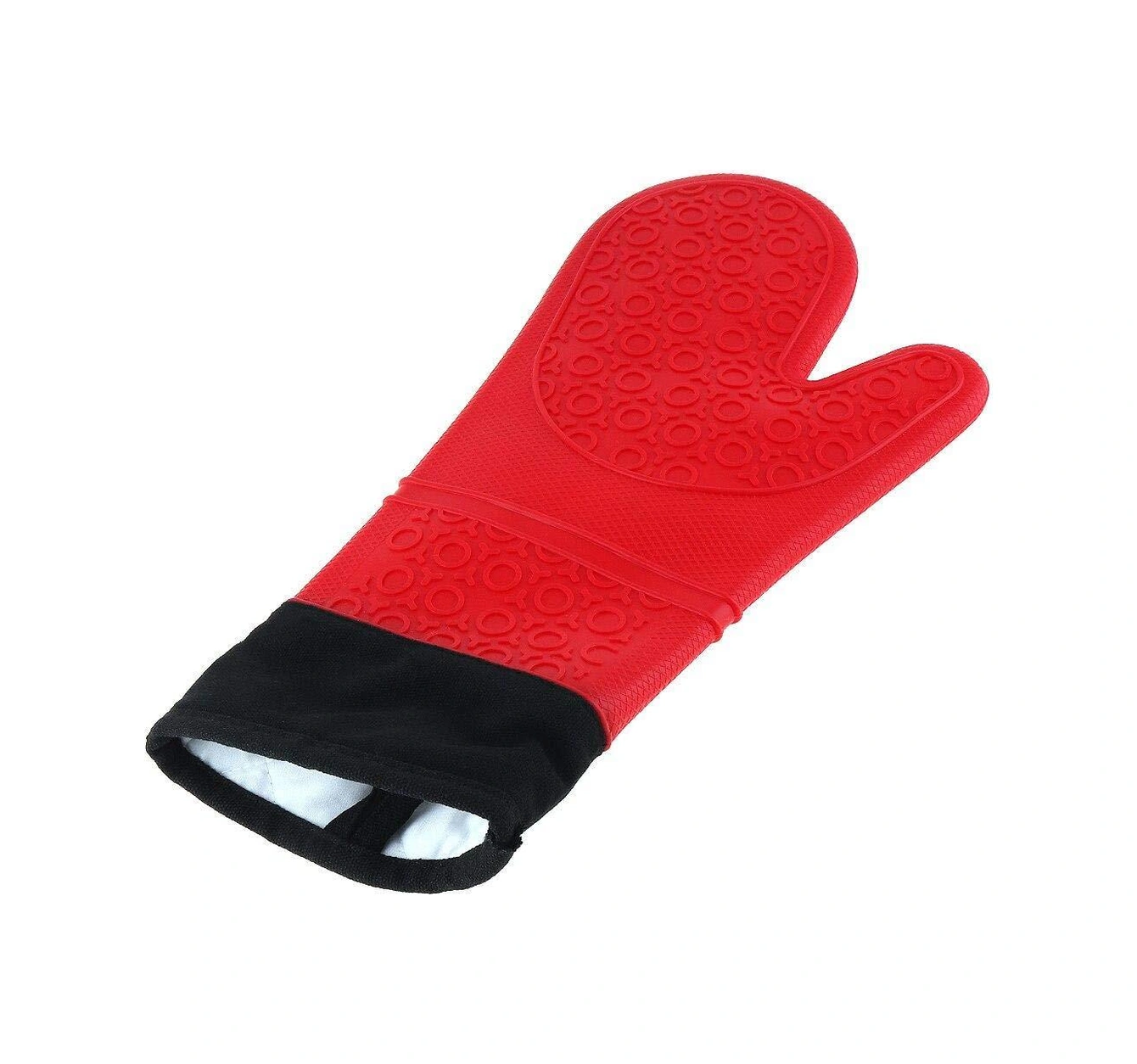 3b Trend 2 Adet Silikon Yanmaz Yapışmaz Isı Yalıtımlı Mutfak Fırın Eldiveni Kırmızı Kırmızı