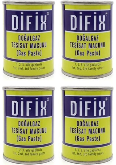 Difix Doğalgaz Macunu 350 Gr 4 Adet