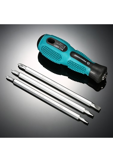 Konesam Penggong Elektrikçi Tornavida Seti 3'lü Çift Uçlu Philips/düz Manyetik Uçlu, Ergonomik Sap, Çelik Malzeme, Taşıma Çantası İçeren Tamir Aracı