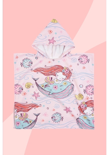 Plaj Havlusu Bebek Çocuk Panço 2-3 Mermaidson