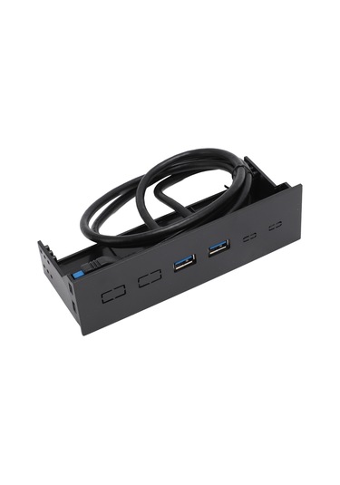 Xindoker 5.25 İnç Bilgisayar Ön Paneli Hubu, Usb 3.0 Çift Port, 5gbps Hızlı Transfer, Optik Sürücü Bölgesi Genişletme, Abs Malzeme