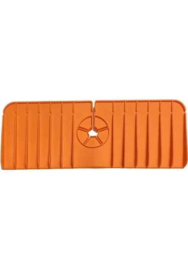 Turuncu Çok Fonksiyonlu Silikon Mutfak Drenaj Mat Sıçramaya Dayanıklı Musluk Drenaj Mat Kaymaz Katlanabilir Lavabo Yüzey Koruyucu Turuncu