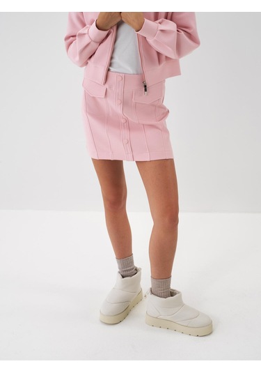 Pembe Pamuk Dokulu Regular Fit Etek 270403 Pembe