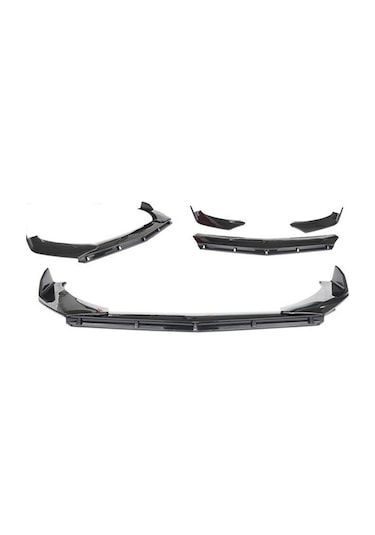 Vw Passat B7 2010-2014 Brabus Ön Lip 3 Parça Ön Ek Piona Black