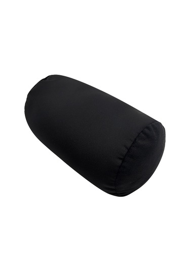Symbee Siyah 30x16cm Silindirik Ym-110 Köpük Tanecikli Yastık: Bel Ve Boyun Desteği, Ev Ofis Araç Uçak Kullanıma Uygun Diğer